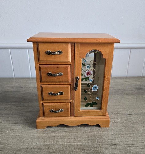 Vintage jewellery box armoire - vintage,