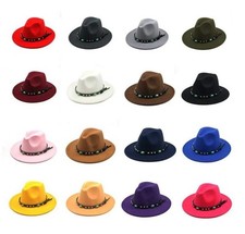 Wide Brim Fedora Hat Felt