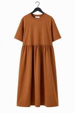 COS Rust Brown Gathered Midi