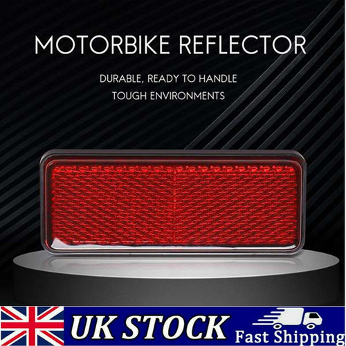 Red rear reflector - red,