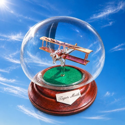 Tiger moth glass biplane - glass,