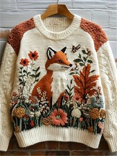  WOMEN'S DIGITALLY PRINTED FOX