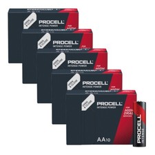 50 x AA Duracell Industrial NOW PROCELL INTENSE Batteries - Major Free Upgrade