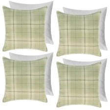 OHS Woven Check Cushion Covers