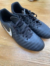 Nike Tiempo  IV FG Black Football Boots UK 9