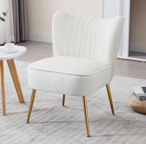 Velvet tub chair armless - velvet,