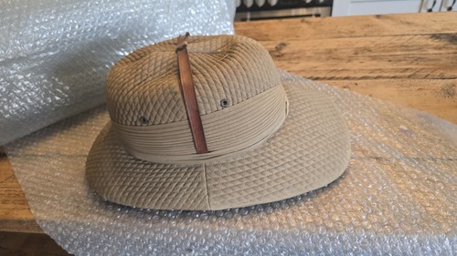 Vintage antique pith - antique, helmet