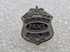 Vintage Glace Bay Cape Breton Canada Police Enamel Pin Badge Memorabilia Helmet