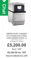 Merrychef conneX 12 Combination Convection Micro'w Oven 6 Months P &L  WARRANTY
