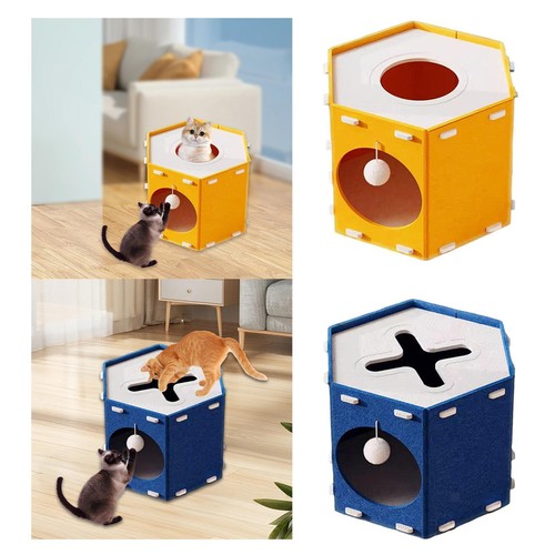 Felt cat house - cat,