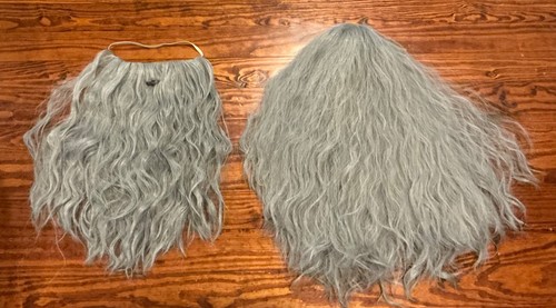Long gray wizard wig - gray, &