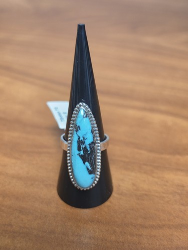 Tibetan turquoise ring - tibetan,