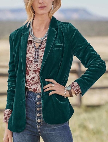 Women velvet blazer - women’s,