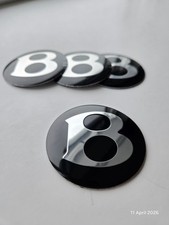 4Pcs black 56mm Bentley Logo