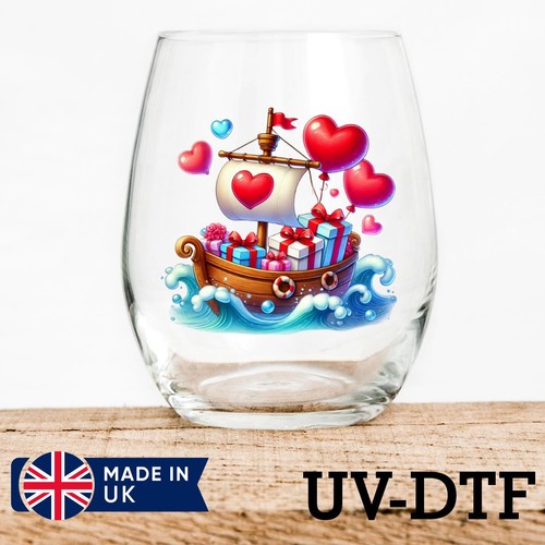 Boat valentine day 8pcs - boat, uv