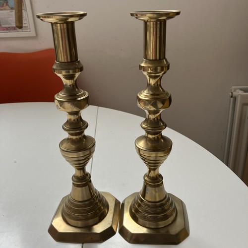 Pair antique victorian brass - victorian,