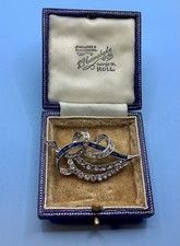 Vintage Signed BOUCHER Rhodium