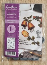 Crafter's Companion Rubber Stamps Steampunk Florals