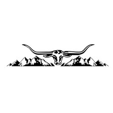 Longhorn Cow Cattle Head
