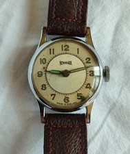 Vintage 1950s UK Made Newmark Gents Silver Tone Newmark 13''' Mech-Spare/Repair