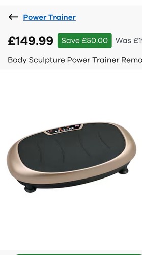 Body sculpture power trainer