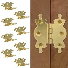 Decorative brass hinges 8pk - hinges,