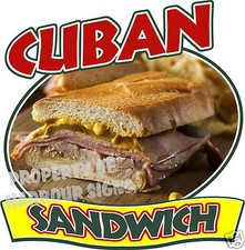 Cuban Sandwich Decal 14"