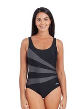 Zoggs Sandon Scoopback Swimsuit UK 10 Womens 