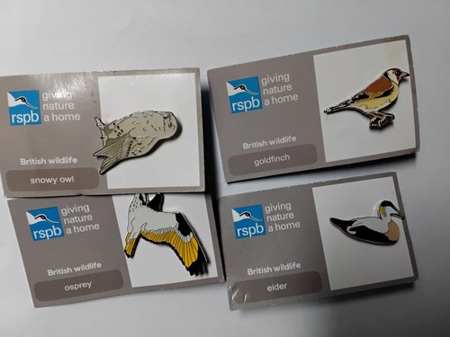 Rspb pin badges eider osprey - rspb,