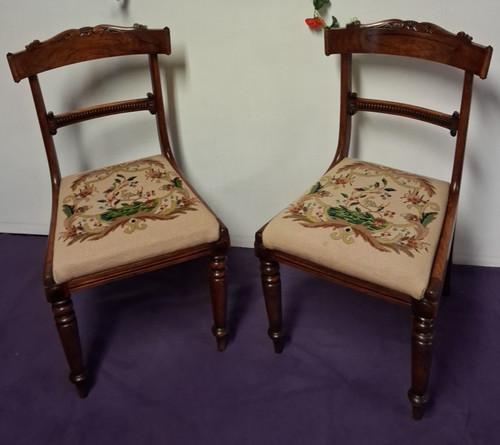 Vintage pair chairs - pair, of