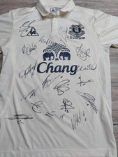 Everton fc signed football shirt 2010 2011 chang 3rd jersey