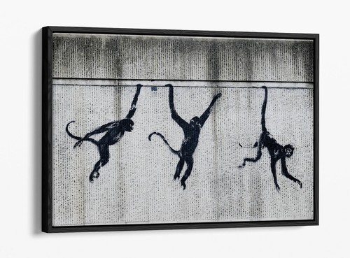 Banksy three monkeys london - banksy,