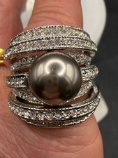 Silver grey pearl - silver,
