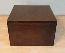 Large Vintage Wooden Jewellery / Storage Box 31x30x21cm