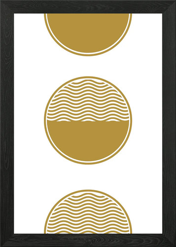 Gold circle wave pattern - circle,