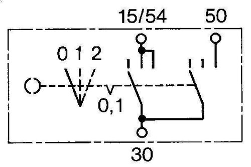 Ignition switch for - ignition, 342