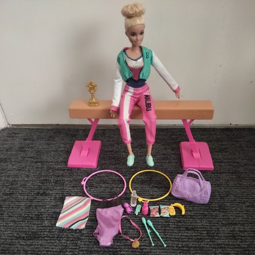 Barbie gymnastic playset - barbie,