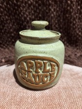 Tremar Studio Pottery Vintage Apple Sauce Jar Cornish 1960s