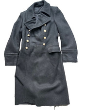 Genuine Soviet Union Greatcoat Riding coat Full Length Wool Black unisex Russia