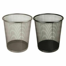 2 x METAL MESH WASTE PAPER BIN