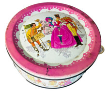 Quality Street Advertising Tin Sweets Pink Collectable Storage Vintage ra