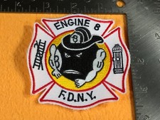 E1-31 NEW YORK FIRE DEPARTMENT PATCH - ENGINE 8 - BURLEY 8 BALL