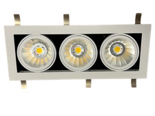 LED Ceiling Spot Lights Recessed Downlight Tilt 3 Way Shop Display 4k 3700lm Gim