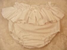 ADULT BABY SISSY white broderie anglais  DIAPER COVER PANTIES  OPT LININGS