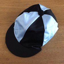 Riding Hat Silk, LYCRA, BLUE