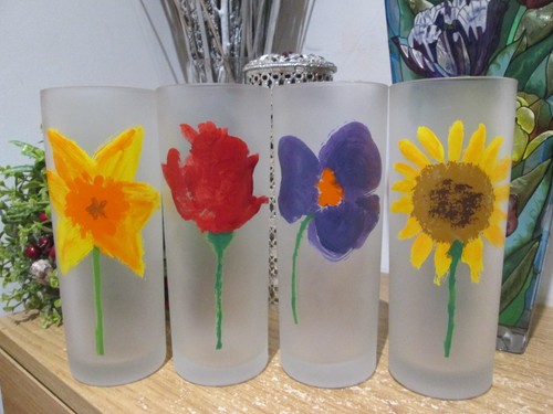 Beautiful floral flower - x4,