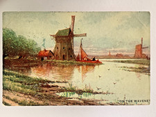 Postcard 1905 Norfolk ON THE WAVENEY Old Windmill by S. Hildesheimer