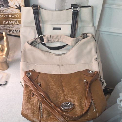 Tignanello leather handbag - tignanello,