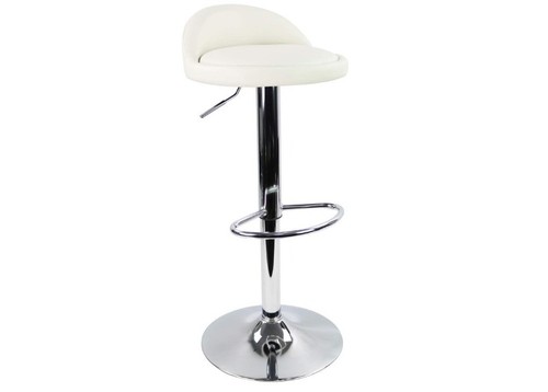 Round bar stool with - round, rest
