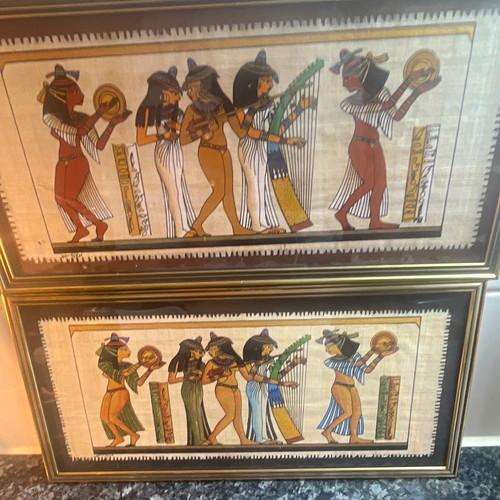 Framed egyptian papyrus - framed,